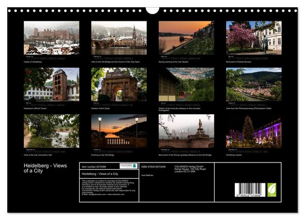 Produktbild: Heidelberg - Views of a City (Wall Calendar 2026 DIN A3 landscape), CALVENDO 12 Month Wall Calendar