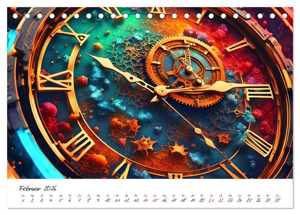 Produktbild: Abstrakte Zeitspr&uuml;nge (Tischkalender 2026 DIN A5 quer), CALVENDO Monatskalender