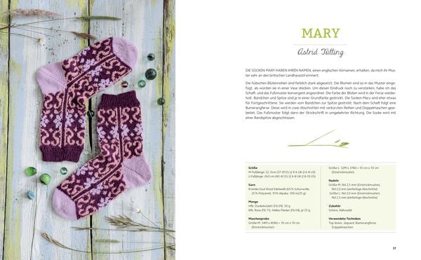 Produktbild: Landschaften auf den Socken. Von der Natur inspirierte Strickmuster.