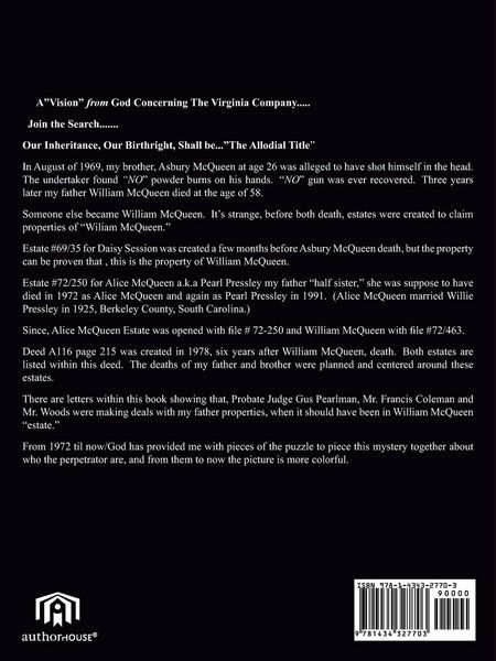 Produktbild: A Vision From God Concerning the Virginia Company.....