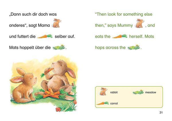 Produktbild: Bildermaus - Mit Bildern Englisch lernen - Geschichten vom kleinen Hasen - Little Rabbit Stories