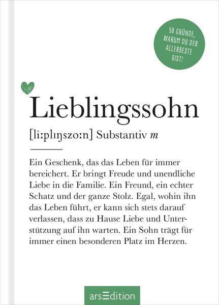 Produktbild: Lieblingssohn (Substantiv, m)