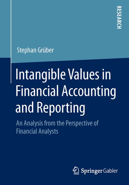 Produktbild: Intangible Values in Financial Accounting and Reporting