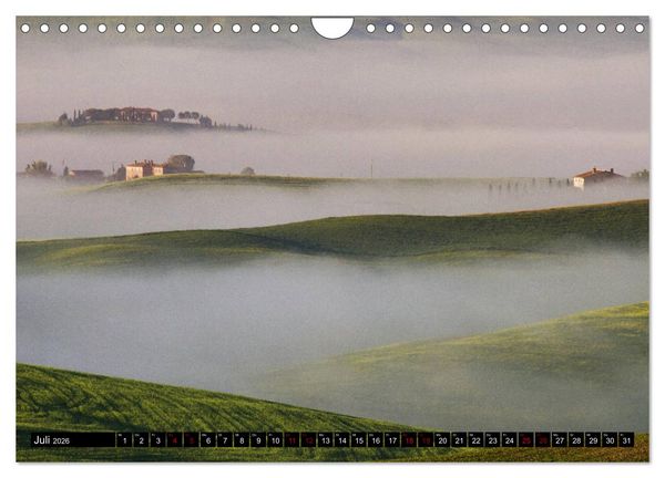 Produktbild: Toskana - Inseln im Nebel (Wandkalender 2026 DIN A4 quer), CALVENDO Monatskalender