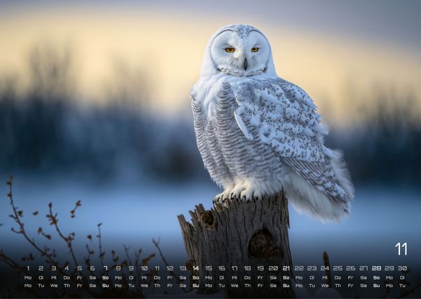 Produktbild: Eulen - W&auml;chter der Nacht - 2027 - Kalender DIN A3