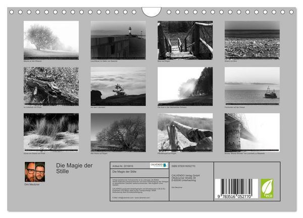 Produktbild: Die Magie der Stille (Wandkalender 2026 DIN A4 quer), CALVENDO Monatskalender