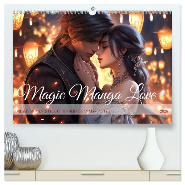 Produktbild: Magic Manga Love (High Quality Premium Wall Calendar 2026 DIN A2 landscape),CALVENDO 12 Month Wall Calendar