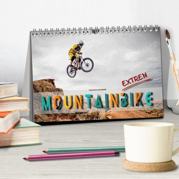 Produktbild: Mountainbike extrem (Tischkalender 2026 DIN A5 quer), CALVENDO Monatskalender