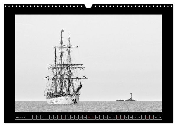 Produktbild: Voiles anciennes (Calendrier mural 2026 DIN A3 vertical), CALVENDO calendrier mensuel