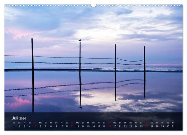 Produktbild: Wangerooge &ndash; Eine Perle in der Nordsee. (Wandkalender 2026 DIN A2 quer), CALVENDO Monatskalender