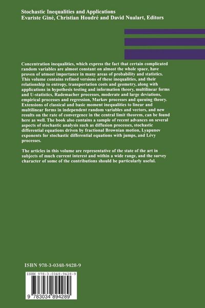 Produktbild: Stochastic Inequalities and Applications
