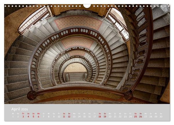Produktbild: Hamburger Treppenspiralen (Wandkalender 2026 DIN A3 quer), CALVENDO Monatskalender