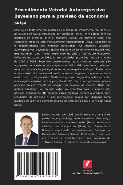 Produktbild: Procedimento Vetorial Autoregressivo Bayesiano para a previs&atilde;o da economia su&iacute;&ccedil;a