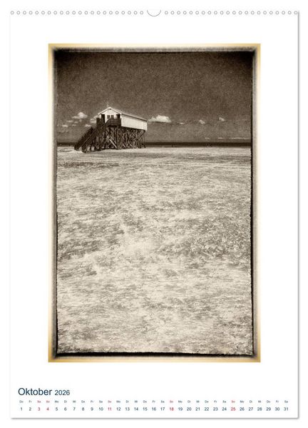 Produktbild: Nordseebrise - Bezauberndes Nordfriesland (Wandkalender 2026 DIN A2 hoch), CALVENDO Monatskalender