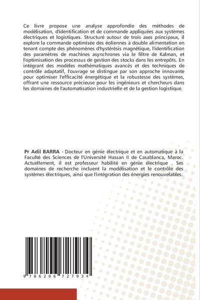 Produktbild: Mod&eacute;lisation, identification et commande des syst&egrave;mes physiques et logistiques