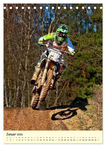 Produktbild: Motocross - einfach cool (Tischkalender 2026 DIN A5 hoch), CALVENDO Monatskalender