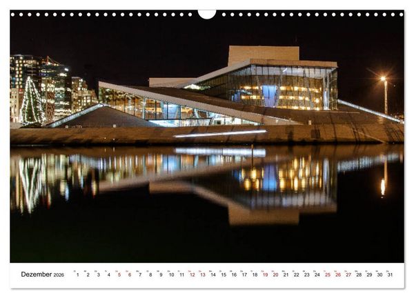 Produktbild: Opera Oslo (Wandkalender 2026 DIN A3 quer), CALVENDO Monatskalender