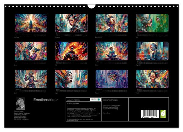 Produktbild: Emotionsbilder (Wandkalender 2026 DIN A3 quer), CALVENDO Monatskalender