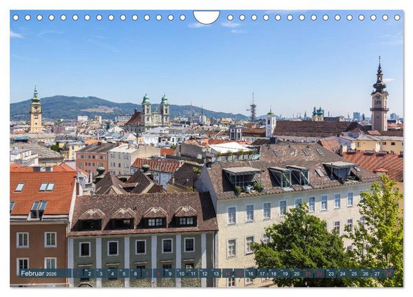 Produktbild: Facettenreiches Linz (Wandkalender 2026 DIN A4 quer), CALVENDO Monatskalender
