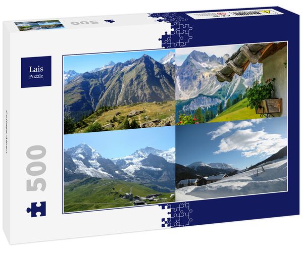 Produktbild: Lais Puzzle Collage Alpen 500 Teile