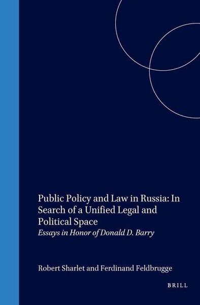 Produktbild: Public Policy and Law in Russia: In Search of a Unified Legal and Political Space