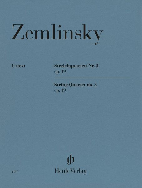 Produktbild: Alexander Zemlinsky - Streichquartett Nr. 3 op. 19