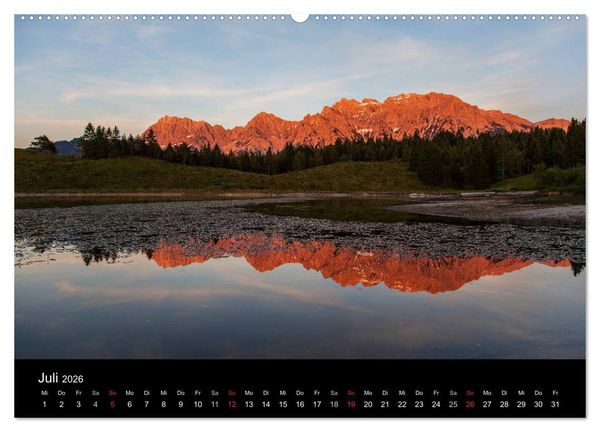 Produktbild: Bergblicke - Elmau (hochwertiger Premium Wandkalender 2026 DIN A2 quer), Kunstdruck in Hochglanz