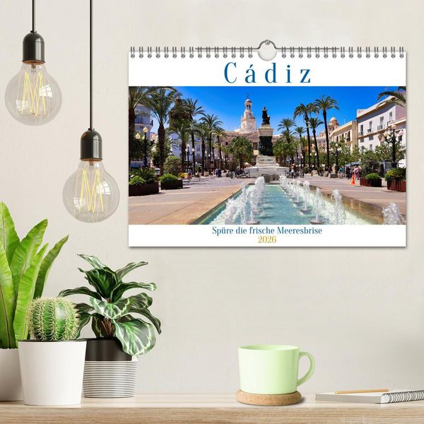 Produktbild: C&aacute;diz Sp&uuml;re die frische Meeresbrise (Wandkalender 2026 DIN A4 quer), CALVENDO Monatskalender