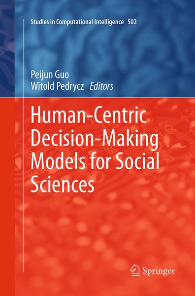 Produktbild: Human-Centric Decision-Making Models for Social Sciences