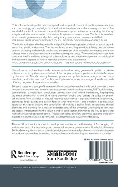 Produktbild: Public and Private in Natural Resource Governance