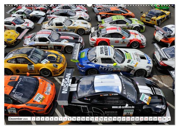 Motorsport am N rburgring Wandkalender 2024 DIN A2 quer