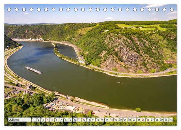 Produktbild: Der Rhein (Tischkalender 2026 DIN A5 quer), CALVENDO Monatskalender