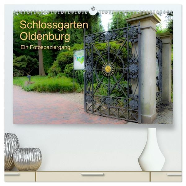 Produktbild: Schlossgarten Oldenburg. Ein Fotospaziergang (hochwertiger Premium Wandkalender 2026 DIN A2 quer), Kunstdruck in Hochglanz