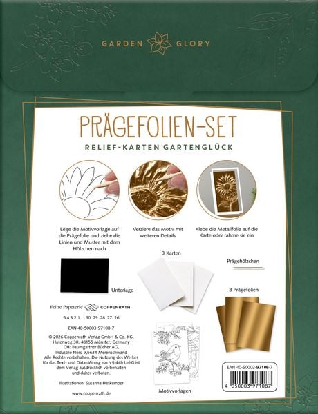 Produktbild: Pr&auml;gefolien-Set Relief-Karten