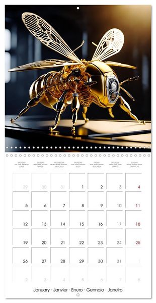 Produktbild: Mechanical Insects (Wall Calendar 2026 12 &times; 12 Inch) CALVENDO 12 Month Wall Calendar