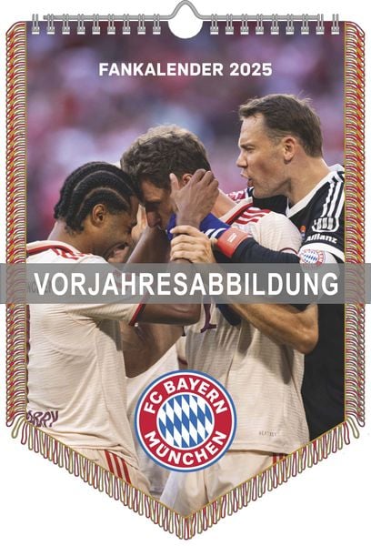 福袋 オンライン FC Bayern Fan-Kalender - Mini-Bannerkalender - 2026 München 輸入版カレンダー
