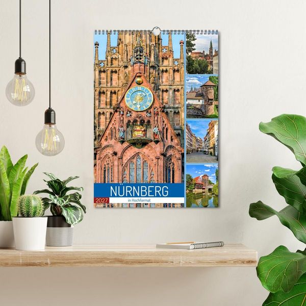 Produktbild: N&uuml;rnberg in Hochformat (Wandkalender 2027 DIN A3 hoch), CALVENDO Monatskalender