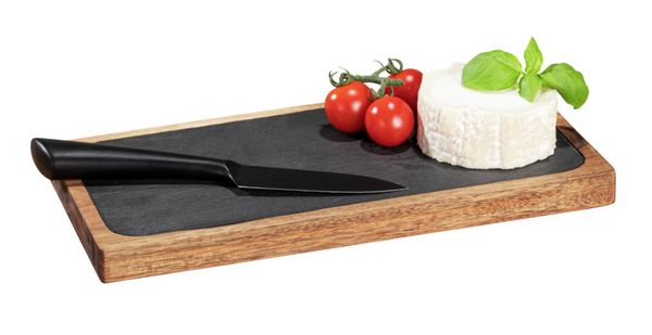Produktbild: Servierbrett Mod. Ava, mit herausnehmbarer Schieferplatte
