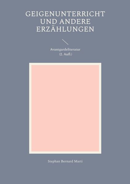 Produktbild: Geigenunterricht und andere Erz&auml;hlungen