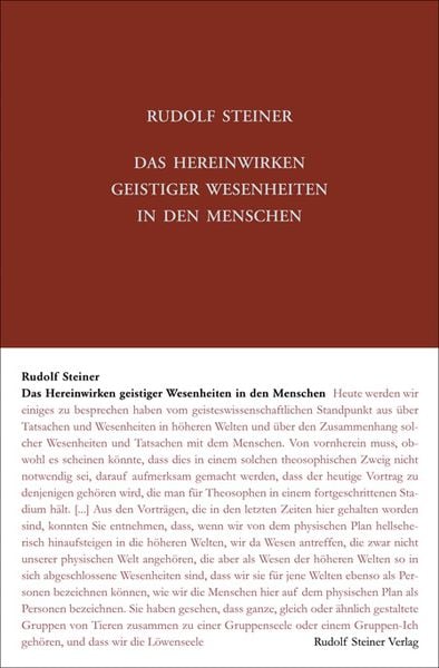 Produktbild: Das Hereinwirken geistiger Wesenheiten in den Menschen