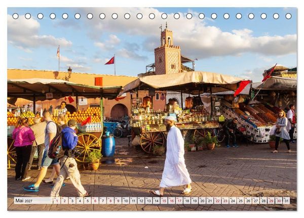 Produktbild: Marrakesch - Perle des S&uuml;dens (Tischkalender 2027 DIN A5 quer), CALVENDO Monatskalender