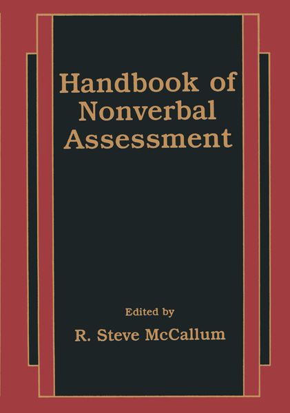 Produktbild: Handbook of Nonverbal Assessment