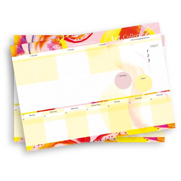 Produktbild: Schreibtischunterlage aus Papier DIN A2| 50 Blatt zum Abrei&szlig;en aus der Art.Collection von Stay Inspired