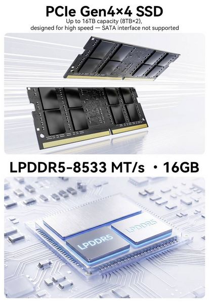 Produktbild: GMKtec Mini PC K13-1 Intel&reg; Core&trade; Ultra 7 256V Intel&reg; Core&trade; Ultra 7 256V 4.8GHz 16GB RAM 1TB SSD Intel Arc&trade; 140V Win 11 Pro K13-1