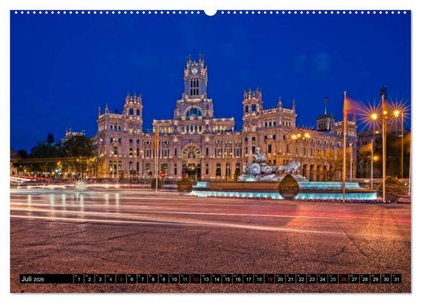 Produktbild: Madrid entdecken (Wandkalender 2026 DIN A2 quer), CALVENDO Monatskalender