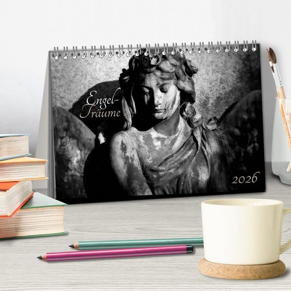 Produktbild: Engel-Tr&auml;ume (Tischkalender 2026 DIN A5 quer), CALVENDO Monatskalender