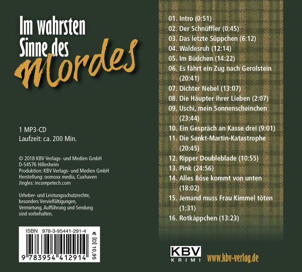 Produktbild: Im wahrsten Sinne des Mordes