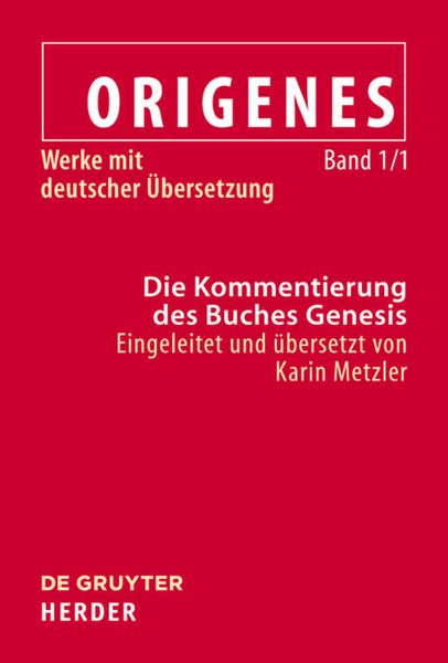Produktbild: Die Kommentierung des Buches Genesis
