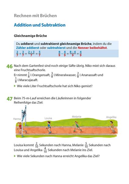Produktbild: Bruchrechnen ab 6. Klasse, A5-Heft