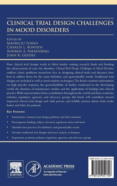 Produktbild: Clinical Trial Design Challenges in Mood Disorders